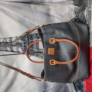Dooney & Bourke Black and Brown Tote